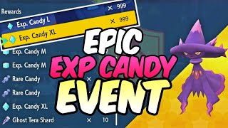 Get MAX Experience Candies with this Event NOW in Pokemon Scarlet Violet [upl. by Ylas]