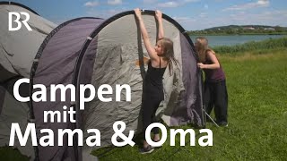 Zelten am Brombachsee Mutter Tochter amp Oma beim Campen  BR [upl. by Thoer]