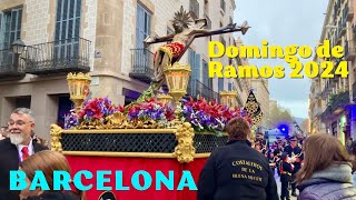 Procesión de la Buena Muerte en Barcelona  Semana Santa en España 2024 [upl. by Lyns]