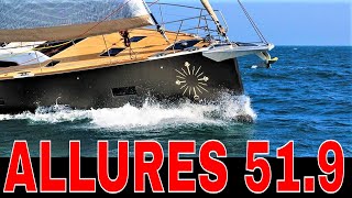 ALLURES 519 TEST SAIL of this Aluminium adventure Sailboat [upl. by Frierson354]