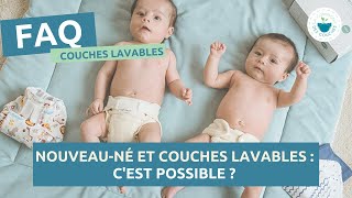 COUCHES LAVABLES  Nouveauné en couches lavables  cest possible  maternité naissance bébé [upl. by Tnahs]