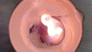 EXOTHERMIC REACTION sugar  potassium permanganate  glycerine  class 7 activity 2 [upl. by Atihcnoc]