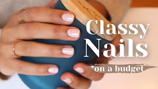 How to At Home Manicure  DIY Natural Nails with Salon Results [upl. by Pebrook259]