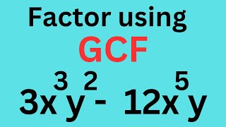 Factor using GCF [upl. by Ahsinaw]