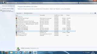Windows 7  Säubern Sie den Programmbereich in der Systemsteuerung [upl. by Ailimac]