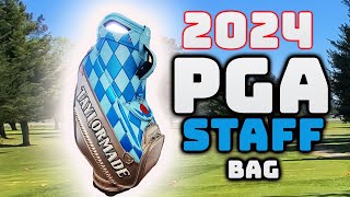 Review Of TaylorMade PGA Championship 2024 Staff Bag [upl. by Pompea]