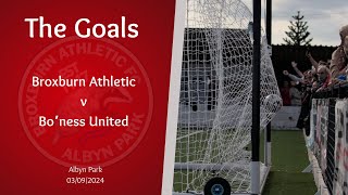 Broxburn Athletic v Boness United  The goals [upl. by Zulch]