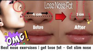 Best Nose Exercises  Get Lose Nose Fat  Get Slim Nose in Week  Home Fitness Challenge [upl. by Eceerahs]