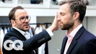 Tom Ford Gives a 30YearOld Man an Eyebrow Makeover  Project Upgrade  GQ [upl. by Aimal226]