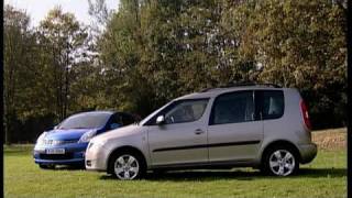 Nissan Note vs Skoda Roomster  Vergleich  Test [upl. by Artenra891]