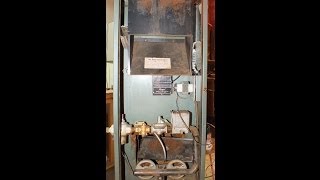 Service of the antique pilot furnace part 1 [upl. by Noiek]