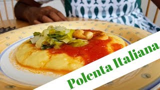 Polenta Italiana with Leek and Tomato Sauce  Cooking With Sudhan [upl. by Remat]