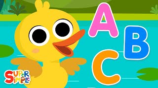 ABC Quack  Super Simple ABCs  Kids Alphabet Songs [upl. by Ettenan995]