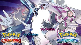 Pokémon Omega Ruby amp Alpha Sapphire  Palkia and Dialga Battle Music HQ [upl. by Hazrit]