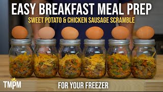 This Freezer Breakfast Meal Prep Will Make Mornings Easy  Sweet Potato amp Sausage Breakfast Scramble [upl. by Fusco]