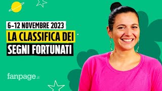 Oroscopo la classifica dei segni più fortunati della settimana dal 6 al 12 novembre 2023 [upl. by Jarrell]