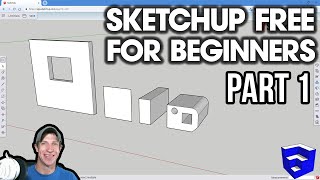 GETTING STARTED with SketchUp Free  Lesson 1  BEGINNERS Start Here [upl. by Slerahc453]