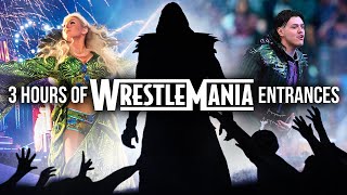 3 HOURS of WrestleMania entrances [upl. by Clough]