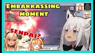 Watame Flare n Coco Hold Their Laughter At Fubuki EMbarrassing Moment  Monster Hunter Hololive [upl. by Eshman]