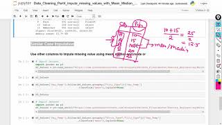 Handson Handling missing value using Mean Median mode with Python  Data Cleaning Tutorial 8 [upl. by Mit]