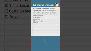 📘 CONHECIMENTOS GERAIS Nº 24  QUESTÃO DE CONCURSO DA PREFEITURA DE CATAGUAZES MG  ACCESS shorts [upl. by Latoya]