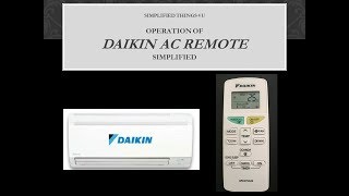 How to use DAIKIN Inverter AC remote [upl. by Laban]