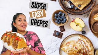 ගෙදරදිම ලේසියෙන් crepes හදමුද   Delicious Crepes Recipe StepbyStep Guide [upl. by Chesna]