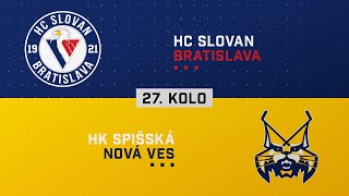 27kolo HC Slovan Bratislava  HK Spišská Nová Ves HIGHLIGHTS [upl. by Ycam]