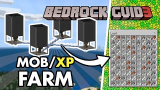 INSANELY FAST Quad Mob Farm  Minecraft Bedrock Guide S3 EP36 [upl. by Wasson]