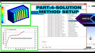 Simulation of PCM Heat Sink with Fin Part4  Solution Method Set using ANSYS [upl. by Deena]