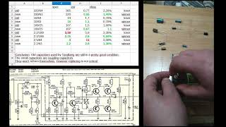 Tandberg Solvsuper 10  Capacitors  Amplifier Module [upl. by Epilef]