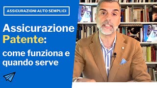 Assicurazione Patente come funziona [upl. by Yggep]