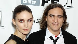 Joaquin Phoenix and Rooney Mara beautiful love story 🌹 love celebritymarriage [upl. by Regnig517]