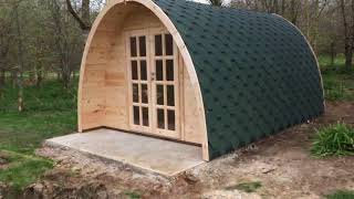 Bespoke 2 Room Glamping Pod Supplied and Installed by Cabins Unlimited [upl. by Marguerita]