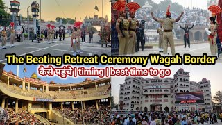 wagah border retreat ceremony  wagah border parade  attari wagah border parade in 2024  amritsar [upl. by Feirahs]