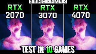 RTX 2070 vs RTX 3070 vs RTX 4070  2k  1440p  Test in 10 Games  Benchmark [upl. by Aehtorod]