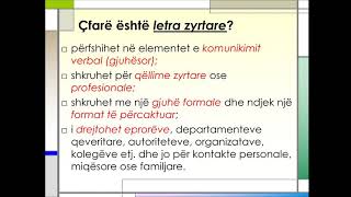 Lënda Gjuhë shqipe VI Tema Shkruajmë një letër zyrtare Mesuese Ardiana Gryka [upl. by Walton]