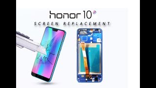 Huawei Honor 10 COLL29 Original LCD Screen amp Digitizer Replacement  Wymiana wyświetlacza Selekt [upl. by Joseito]