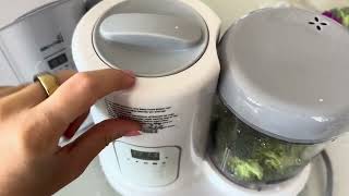 Grownsy Baby Food Maker 2 in 1 Review and Demo [upl. by Llerrem]