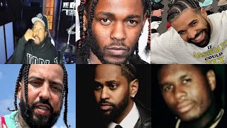 Akademiks on Kendrick Lamars quotelementquot leaked dissing Drake Big Sean French Montana amp Jay Elec [upl. by Odrahcir]