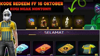 KODE REDEEM FREE FIRE 16 OKTOBER 2024  kode redeem ff hari ini 2024 16 oktober [upl. by Rozek509]