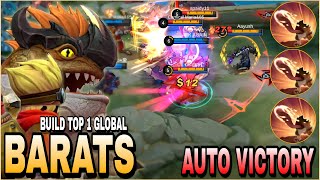 Barats Best Build 2023  Insane Damage  Build Top 1 Global Barats  MLBB [upl. by Anialem]