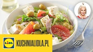 SAŁATKA GRECKA 🍲  Daria Ładocha amp Kuchnia Lidla [upl. by Arannahs644]