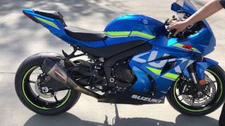 201720 Suzuki GSXR1000 sound  Stock vs Yoshimura Alpha T FULL SYSTEM [upl. by Antony]