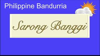 Bandurria  Sarong Banggi [upl. by Kila282]