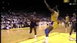 LeBron James falls into Shaqs lap [upl. by Rizzi]