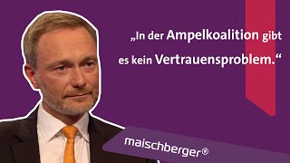 Nach KanzlerMachtwort quotDie Ampel ist stabilquot  Christian Lindner im Interview  maischberger [upl. by Ahsyad985]