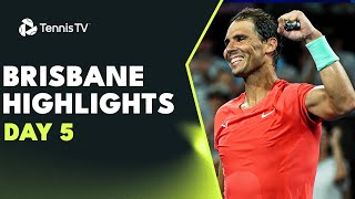 Nadal Faces Kubler Dimitrov amp Hijikata Also Feature  Brisbane 2024 Day 5 Highlights [upl. by Orlantha]