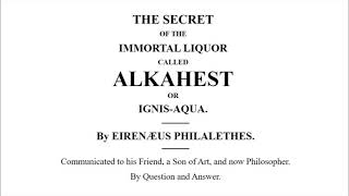 The Secret of the Immortal Liquor called Alkahest  Full Version [upl. by Dolley]