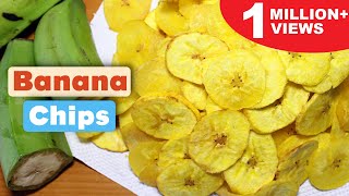 How to Make Banana Chips  Homemade Banana Chips Recipe  Kanaks Kitchen [upl. by Ardnoid892]